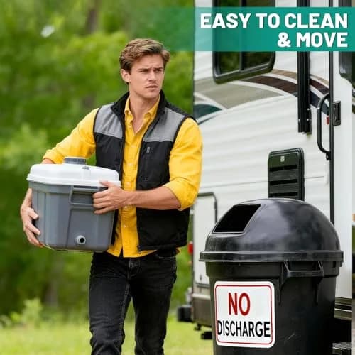 CRAZYTHUR Portable Toilet Gel Powder 50PCS | Solidifies Waste 2x Faster, Odor Lock thumbnail 5