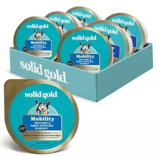 Solid Gold Wet Dog Food Topper, Beef & Veggies, 6ct | Supports Mobility & Gut Health thumbnail 1