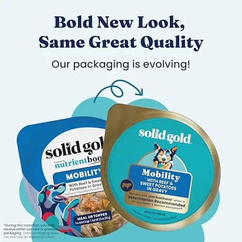 Solid Gold Wet Dog Food Topper, Beef & Veggies, 6ct | Supports Mobility & Gut Health thumbnail 4