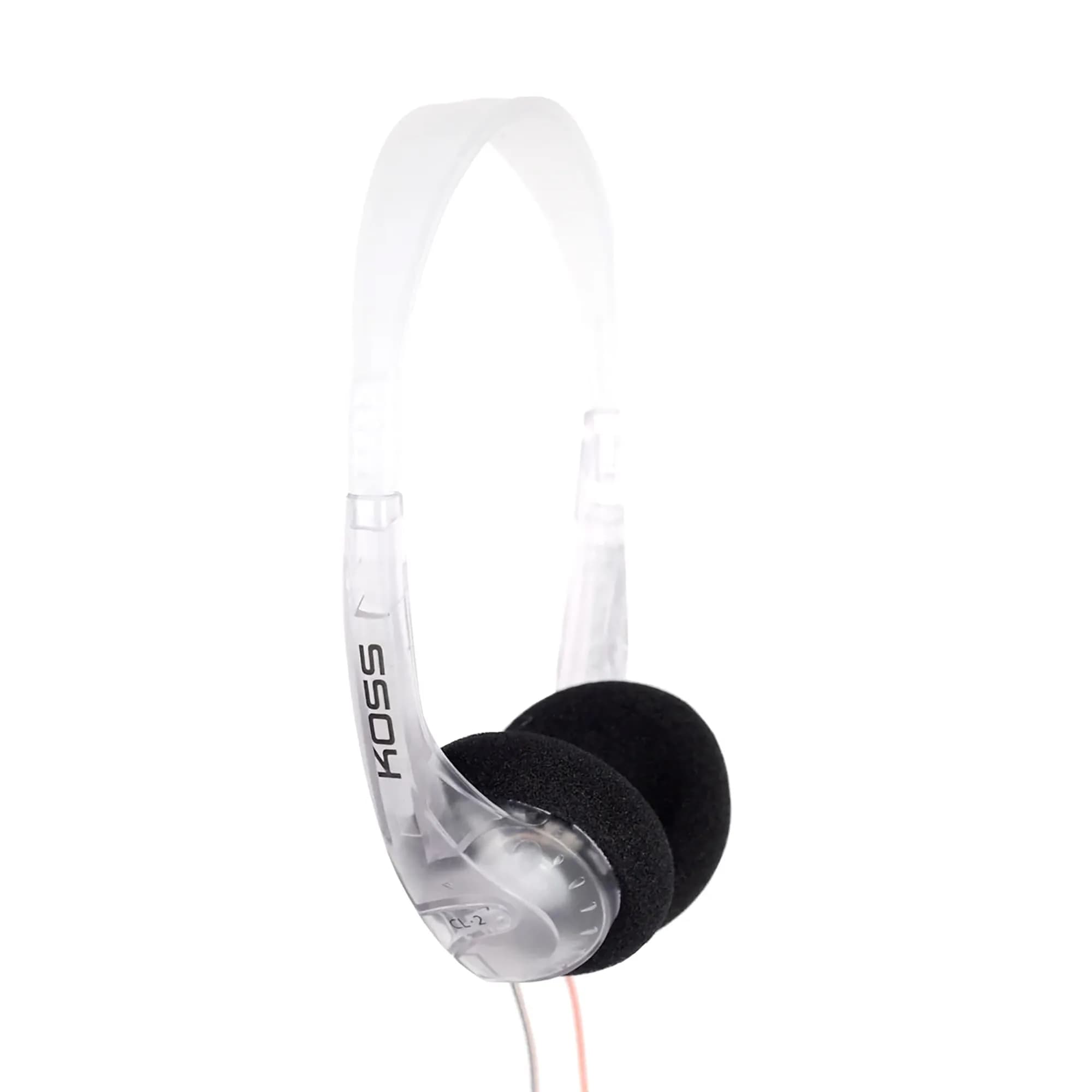 Koss CL/2 Clear Retro 90s Style On-Ear Headphones, Wired Plug | Balanced Sound & Vintage Design - main product image
