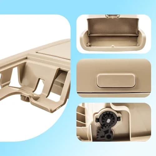 Quealzara Beige Sunglass Box Console Case Holder Compatible with VW Jetta MK6 2011-2018 Passat B7 | Overhead Console Glasses Organizer thumbnail 5