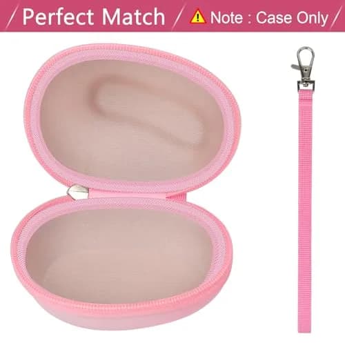 ANKHOH Pink Portable Electronic Device Cover for Logitech Lift Vertical Mouse | Travel & Storage thumbnail 4