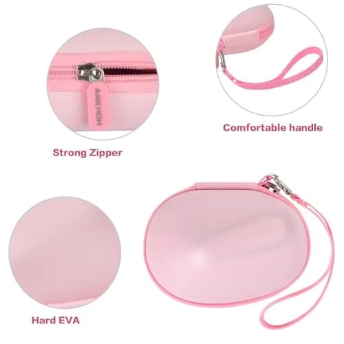 ANKHOH Pink Portable Electronic Device Cover for Logitech Lift Vertical Mouse | Travel & Storage thumbnail 3
