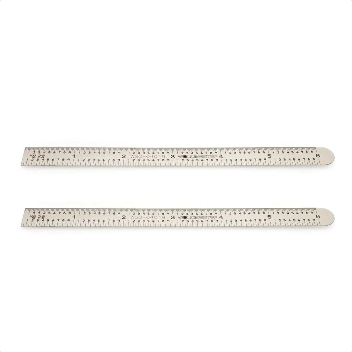 WeldingStop 6 inch (15 cm) Machinist Ruler | Flexible Stainless Steel Rule with 5R Graduations — 2pcs machinist ruler