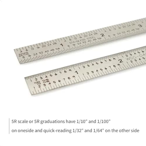 WeldingStop 6-inch Machinist Ruler 150mm | Laser Engraved Stainless Steel Scale thumbnail 3
