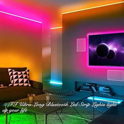DAYBETTER RGB LED Strip Lights 30.48m (100ft) | Smart App & Remote Control for Bedroom Decor thumbnail 4