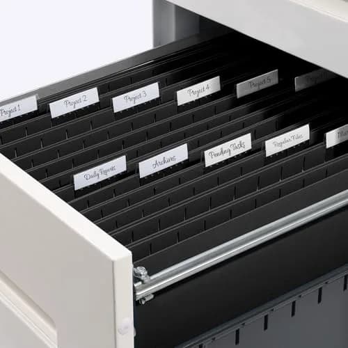 SUNEE Legal Size Hanging File Folders 25 Pack | Durable, Black, 1/5-Cut Tabs for Office & Home thumbnail 8