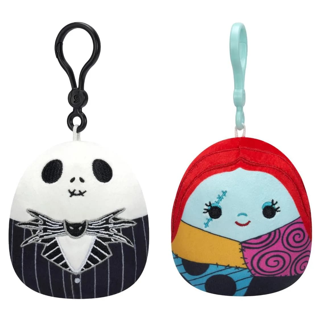 Squishmallows Original Disney Maleficent and Ursula Clip 2-Pack Plush 8.89cm (3.5in) | Official Jazwares Licensed Toy — Multi