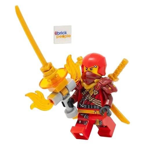 LEGO Ninjago Dragons Rising Season 2 Kai Climber Minifigure with Swords | ASTM-Tested Educational Toy Figure thumbnail 1