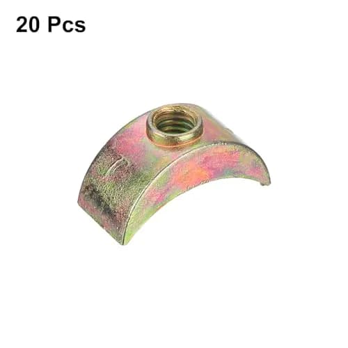 uxcell M6 Half Moon Spacer Connector 20pcs | Zinc Alloy Bronze M6 x 24mm (0.94") thumbnail 3