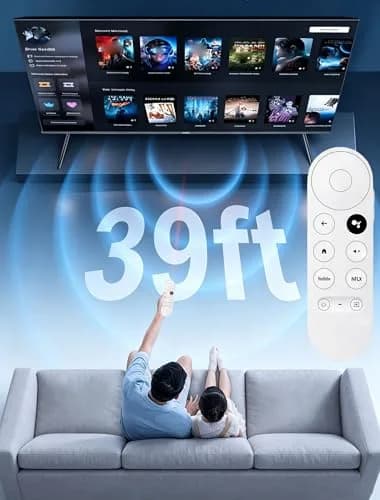 Dayume Voice Remote Control for Google Chromecast 4K TV | Compatible with G9N9N & GA01920-US (Snow) (70-120c) thumbnail 5