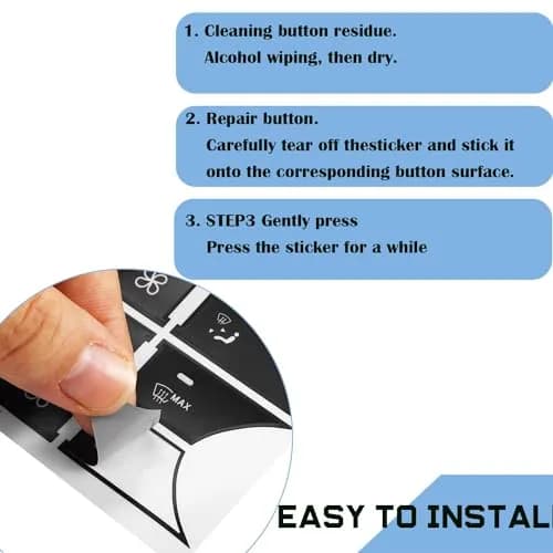 ZSYGYGDKS Dash Button Repair Sticker Kit for Mercedes W204 2008-2014 | Easy Fix for Buttons thumbnail 6