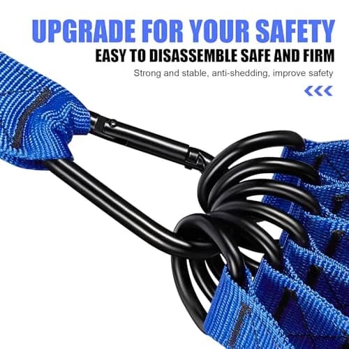 HPYGN Heavy Resistance Bands Set with Handles & Accessories - 420 lbs Max Resistance | 6 Bands, 2 Handles, Door Anchor, Ankle Straps, Carry Bag thumbnail 3