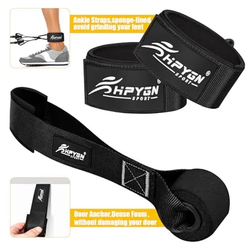 HPYGN Heavy Resistance Bands Set with Handles for Men | 300lbs Max Tension, 6 Levels thumbnail 5