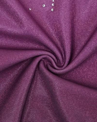 Gogokids Girls Long Sleeve Gymnastics Leotard Set with Shorts & Hairband, 8-9 Years (Purple) thumbnail 4