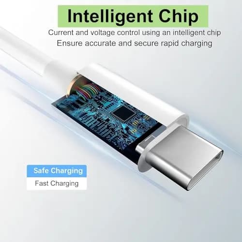 TOP-UP Short USB C Cable 1.15FT | 2 Pack, USB A to USB C CarPlay Cord, Fast Charging & Data Sync thumbnail 4