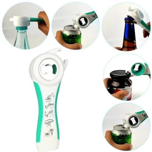 Otstar Jar Opener for Weak Hands | 5-in-1 Bottle & Jar Opener for Seniors & Arthritis thumbnail 4