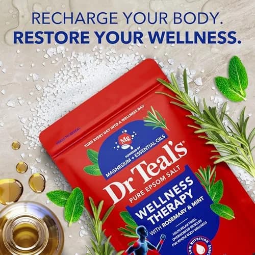 Dr Teal's Epsom Salt Magnesium Soak Trio 144 oz (4.34 kg) | Lavender, Eucalyptus & Rosemary Infused for Muscle Relief thumbnail 6