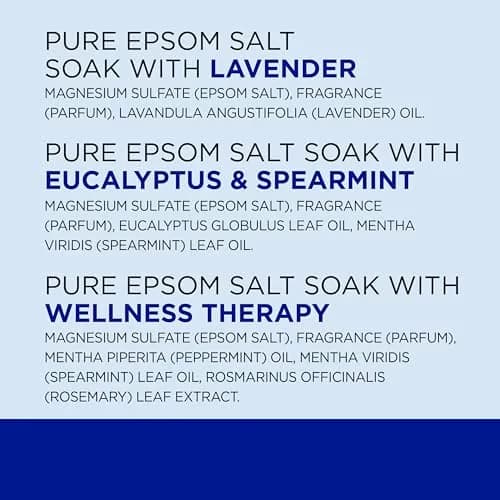 Dr Teal's Epsom Salt Magnesium Soak Trio 144 oz (4.34 kg) | Lavender, Eucalyptus & Rosemary Infused for Muscle Relief thumbnail 8