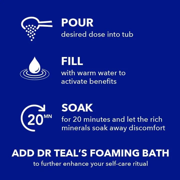 Dr Teal's Epsom Salt Magnesium Soak Trio 144 oz (4.34 kg) | Lavender, Eucalyptus & Rosemary Infused for Muscle Relief thumbnail 3