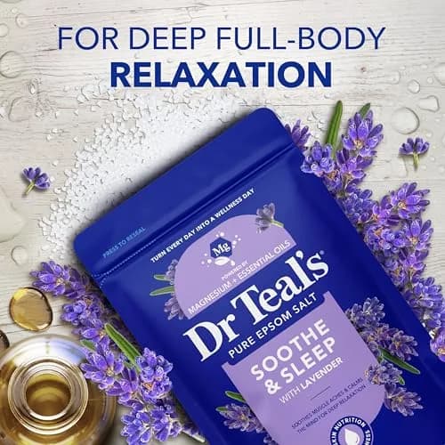 Dr Teal's Epsom Salt Magnesium Soak Trio 144 oz (4.34 kg) | Lavender, Eucalyptus & Rosemary Infused for Muscle Relief thumbnail 4