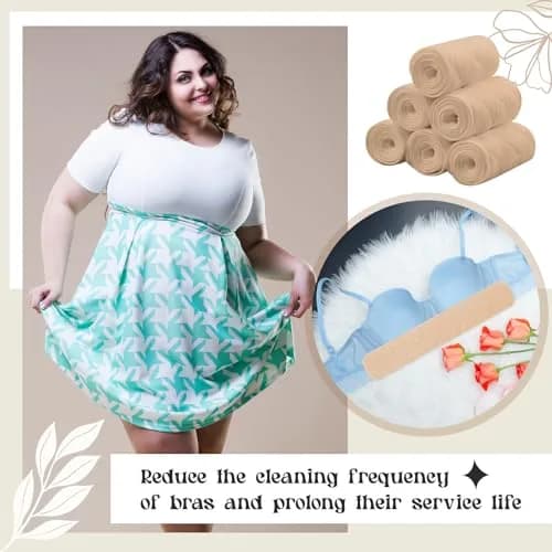 Toulite Cotton Bra Liners Sweat Pads Medium | Soft, Reusable & Breathable thumbnail 5