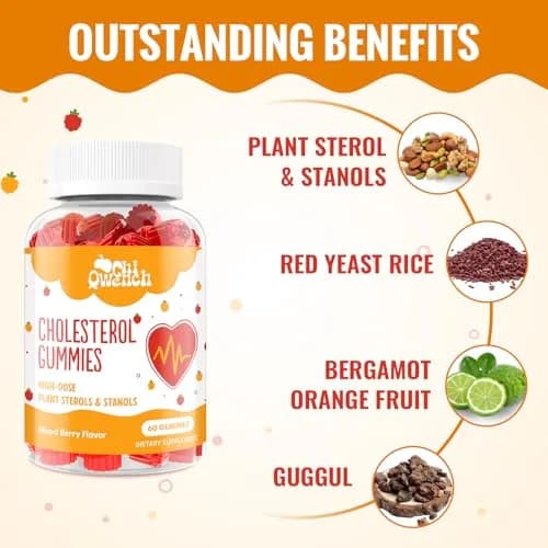 ChiQwench Cholesterol Support Gummies 120 Count | 1500 Mg Plant Sterols & Stanols for Normal Levels thumbnail 3
