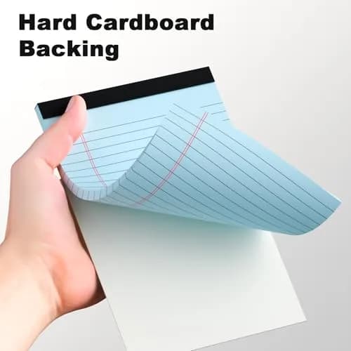 AILZFEI Multicolor Small Note Pads 5x8 Inch (150 Sheets Total) | College Ruled Legal Pads with Cardboard Back thumbnail 6