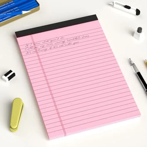 AILZFEI Multicolor Small Note Pads 5x8 Inch (150 Sheets Total) | College Ruled Legal Pads with Cardboard Back thumbnail 7