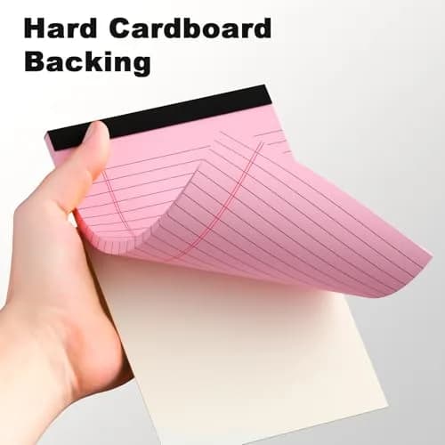 AILZFEI Pink Legal Pads 5x8 Inch (180 Pages Total) | College Ruled Writing Pads for Students & Professionals thumbnail 6