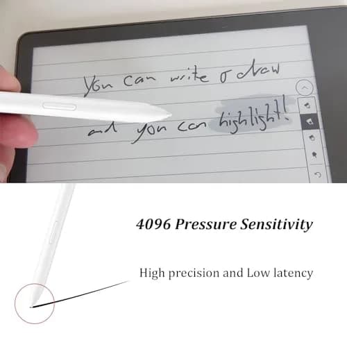 Mingxiong White Stylus Pen | 4096 Pressure Sensitivity, EMR Technology thumbnail 3