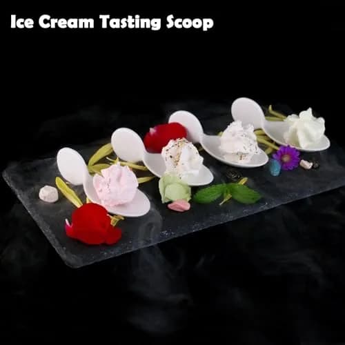 ULWSKY Porcelain Fish Shaped Tasting Spoons 10 cm (3.9 inches) - Set of 20 | Unique Appetizer Serving thumbnail 6