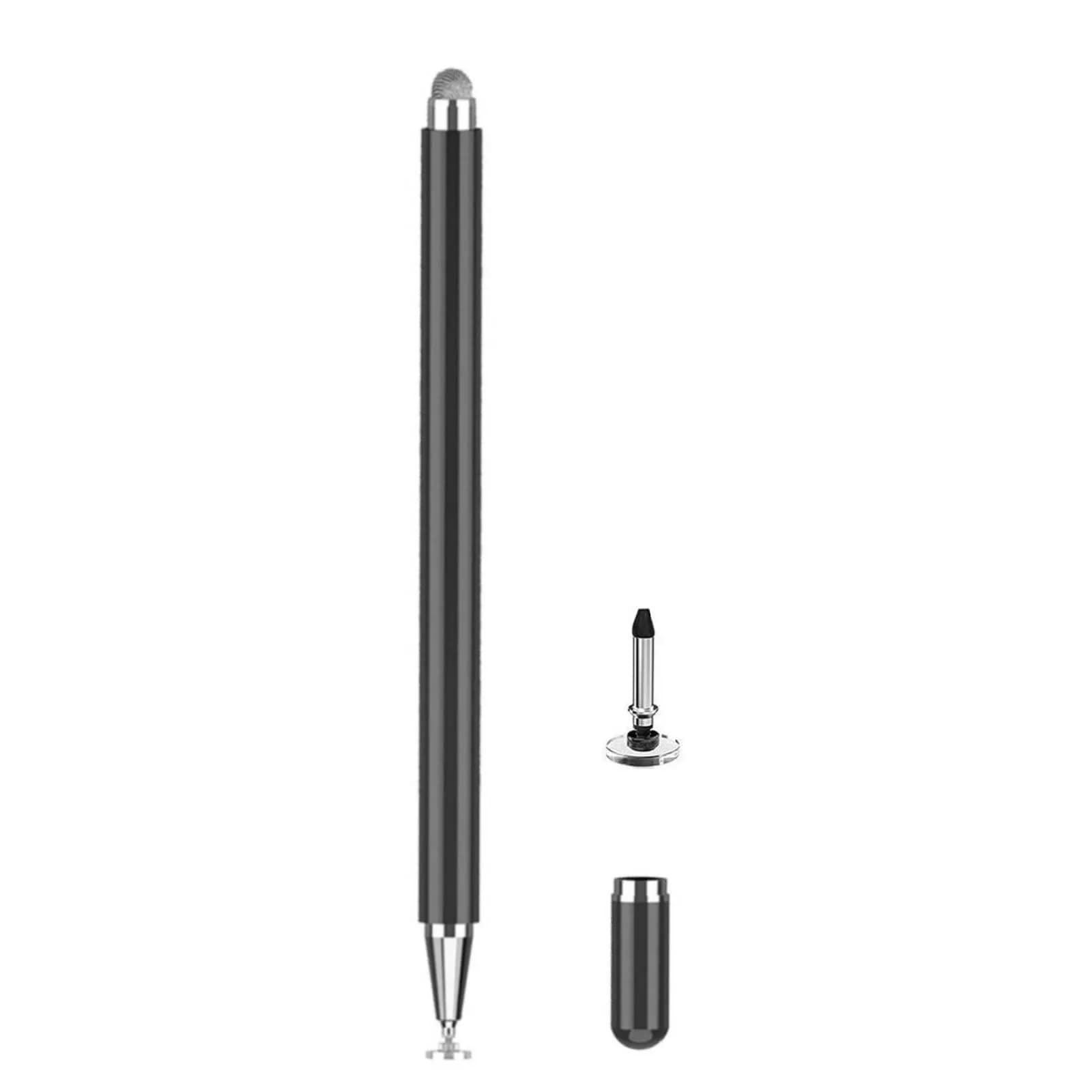 RKItE Stylus Pen for Samsung Galaxy Tab A9+/A8/A7/A7 Lite & All Touch Devices, Metal Body, Purple | High Sensitivity Precision Capacitive Input Pen — Black