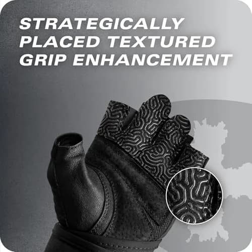 Harbinger Pro Wristwrap Gloves 3.0 - Medium | Enhanced Grip & Wrist Support for Weightlifting thumbnail 6