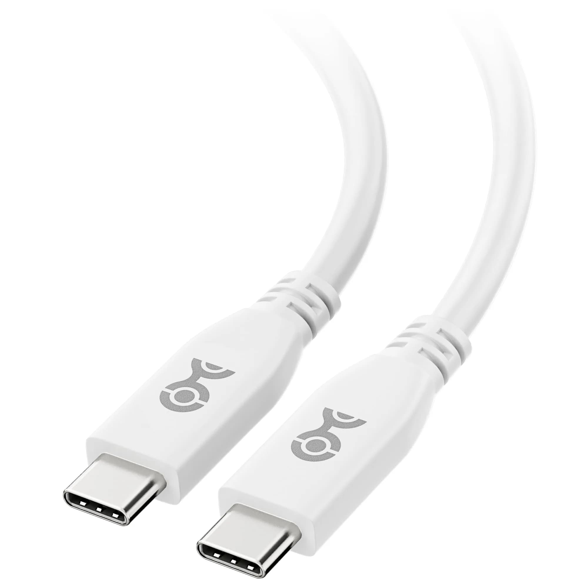Cable Matters 40Gbps USB4 Cable, Thunderbolt 4/5 Compatible, 0.8m (2.6ft) | 240W PD, 8K Video, 40Gbps Data Transfer — White
