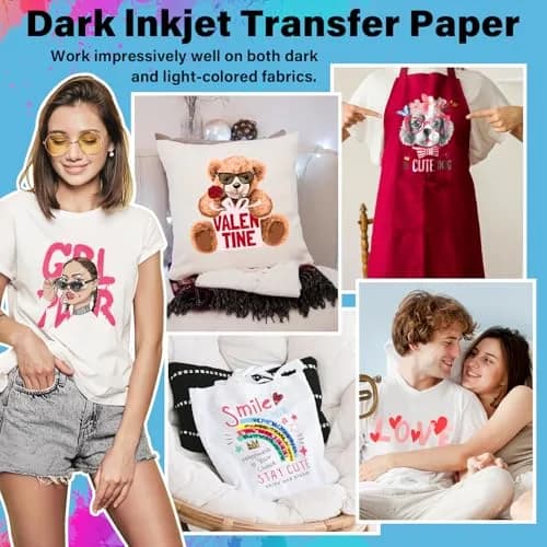 TECKWRAP Printable Heat Transfer Paper for T-Shirts 15 Sheets, 8.3" X 11.7" | Vibrant Colors & Durable Wash thumbnail 7