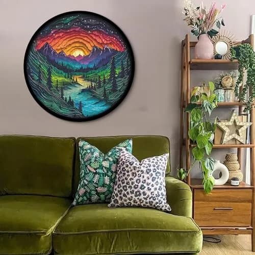 PPuzzling Magic Forest Puzzle 26.6 x 26.6 inches | 1000 Piece Challenging Art Puzzle thumbnail 6