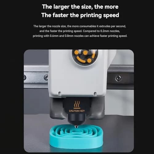 LANKEGU Upgrade Hotend Kit for Bambu Lab A1 Mini 3D Printer | 0.4/0.6/0.8mm Hardened Steel Nozzle & Silicone Sock thumbnail 5