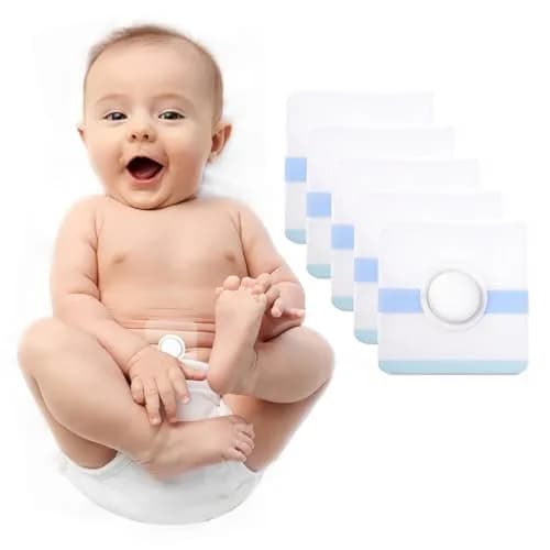 ENLUNTRA Belly Button Shaper Waterproof Cotton Pads 10×10cm | Infant Navel Support thumbnail 1