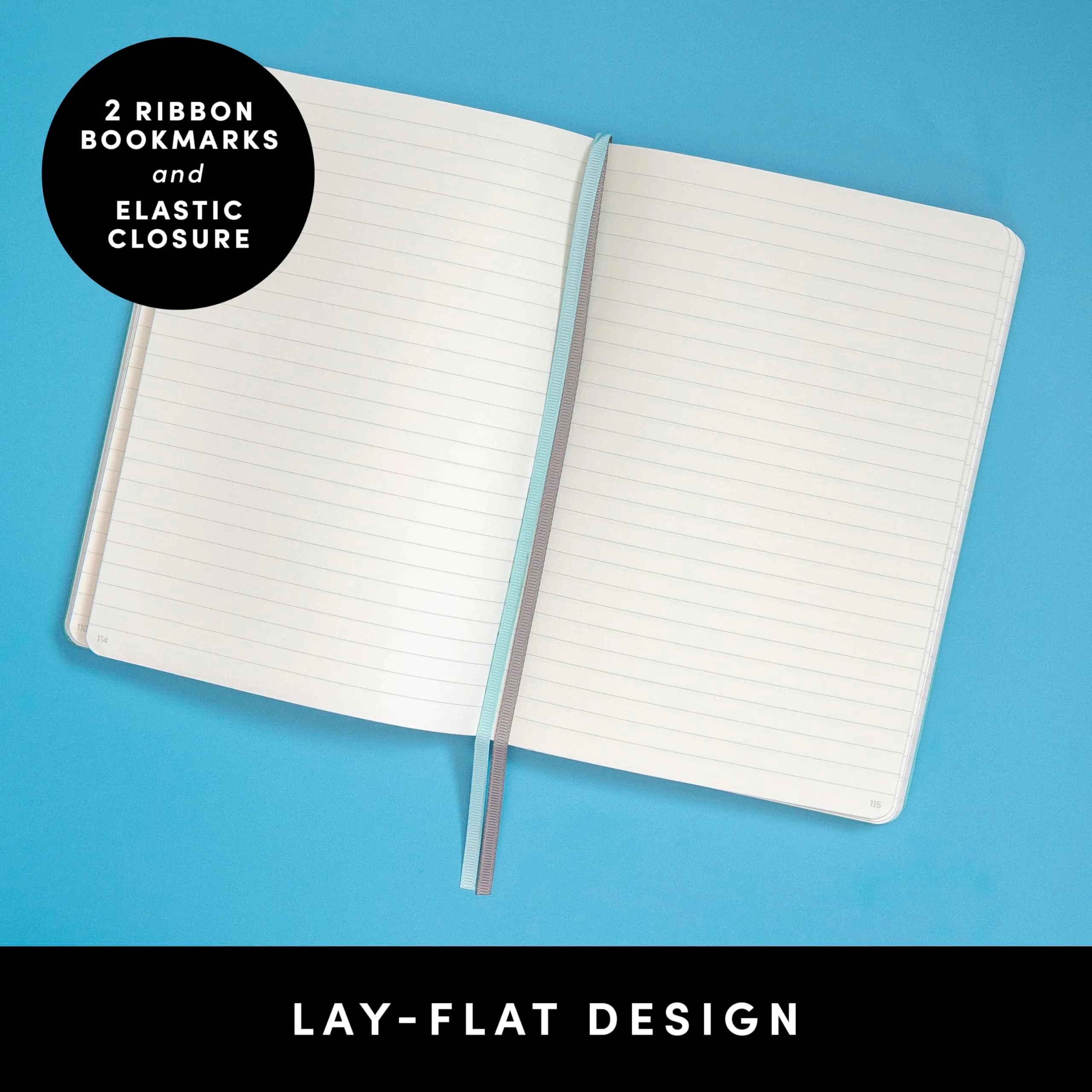 PAPERAGE Lined Journal Notebook Dark Green 252 Pages (5.6 in x 8 in) | Acid-Free Paper for Smooth Writing thumbnail 2