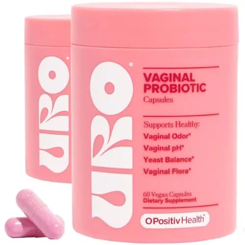 O Positiv URO Vaginal Probiotics for Odor, Flora & pH Balance 120 Count (2 x 60 Count Bottles) | Clinically Studied Blend thumbnail 1