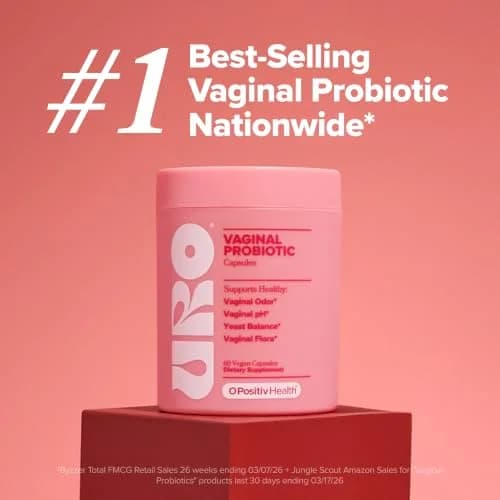 O Positiv URO Vaginal Probiotics for Odor, Flora & pH Balance 120 Count (2 x 60 Count Bottles) | Clinically Studied Blend thumbnail 7