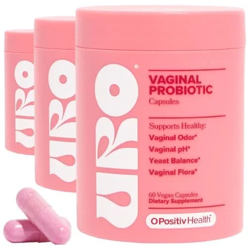 O Positiv URO Vaginal Probiotics for Odor, Flora & pH Balance – 180 Capsules (90-Day Supply) | Supports Vaginal Health thumbnail 1