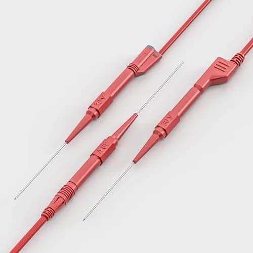 Goupchn 0.7mm Long Version Test Probes Pins, Red & Black | Stainless Steel, 11.2cm, 10PCS thumbnail 5