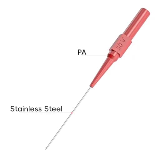Goupchn 0.7mm Long Version Test Probes Pins, Red & Black | Stainless Steel, 11.2cm, 10PCS thumbnail 3