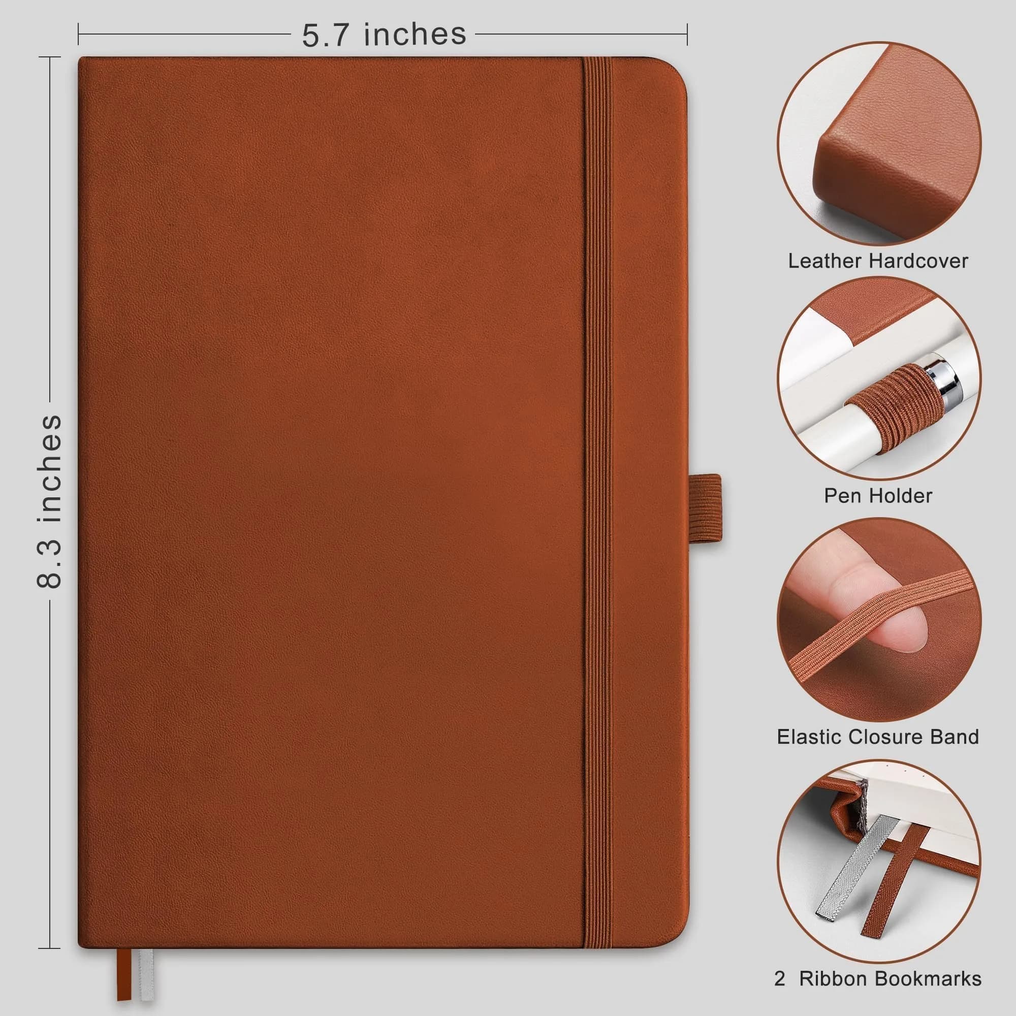 RETTACY Graph Grid Paper Notebook A5 (5.7'' x 8.3'') 192 Pages | USA Import for Students & Professionals thumbnail 2