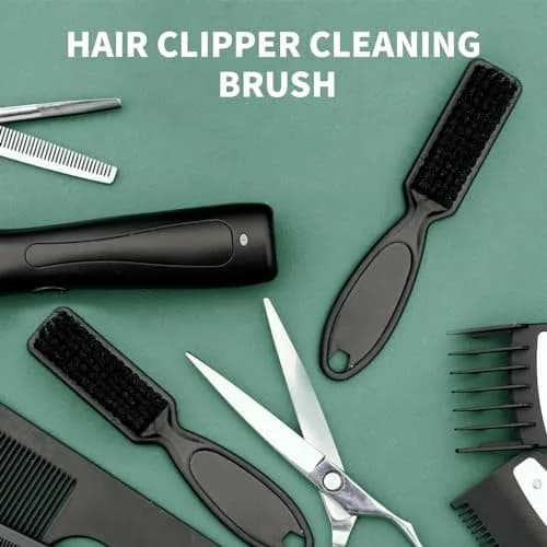 SQULIGT 10 Pcs Barber Clipper Cleaning Brush Set | Nylon Bristle & ABS Handle thumbnail 5
