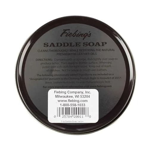 Fiebing's Yellow Saddle Soap 3.5 oz (12 Pack, 42 oz Total) | Leather Cleaner & Conditioner for Car Seats, Couches, Shoes, Purses thumbnail 8