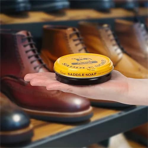 Fiebing's Yellow Saddle Soap 3.5 oz (12 Pack, 42 oz Total) | Leather Cleaner & Conditioner for Car Seats, Couches, Shoes, Purses thumbnail 3