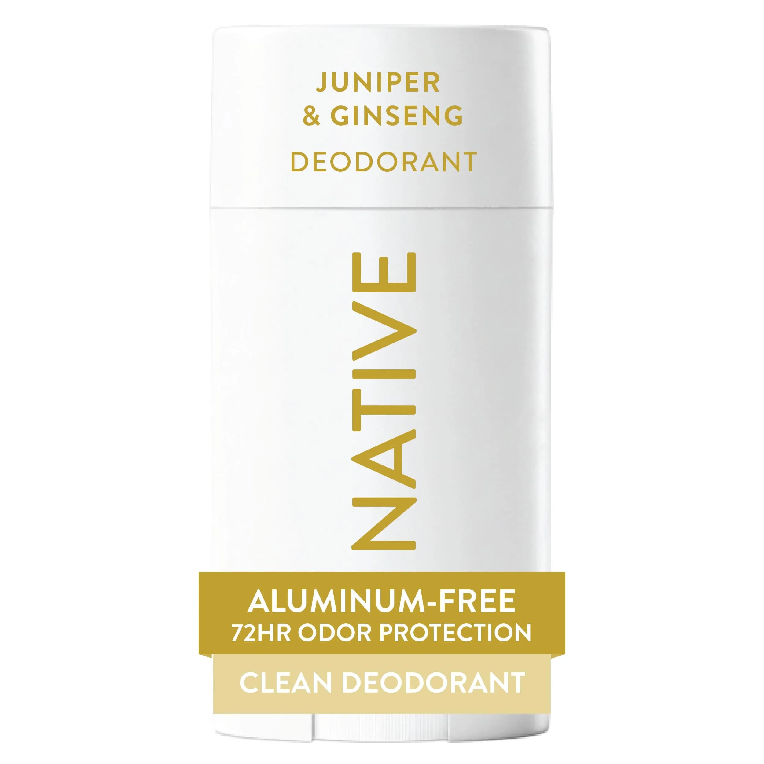 Native Natural Deodorant Juniper & Ginseng 75.6g (2.65oz) | 72-Hour Odor Control